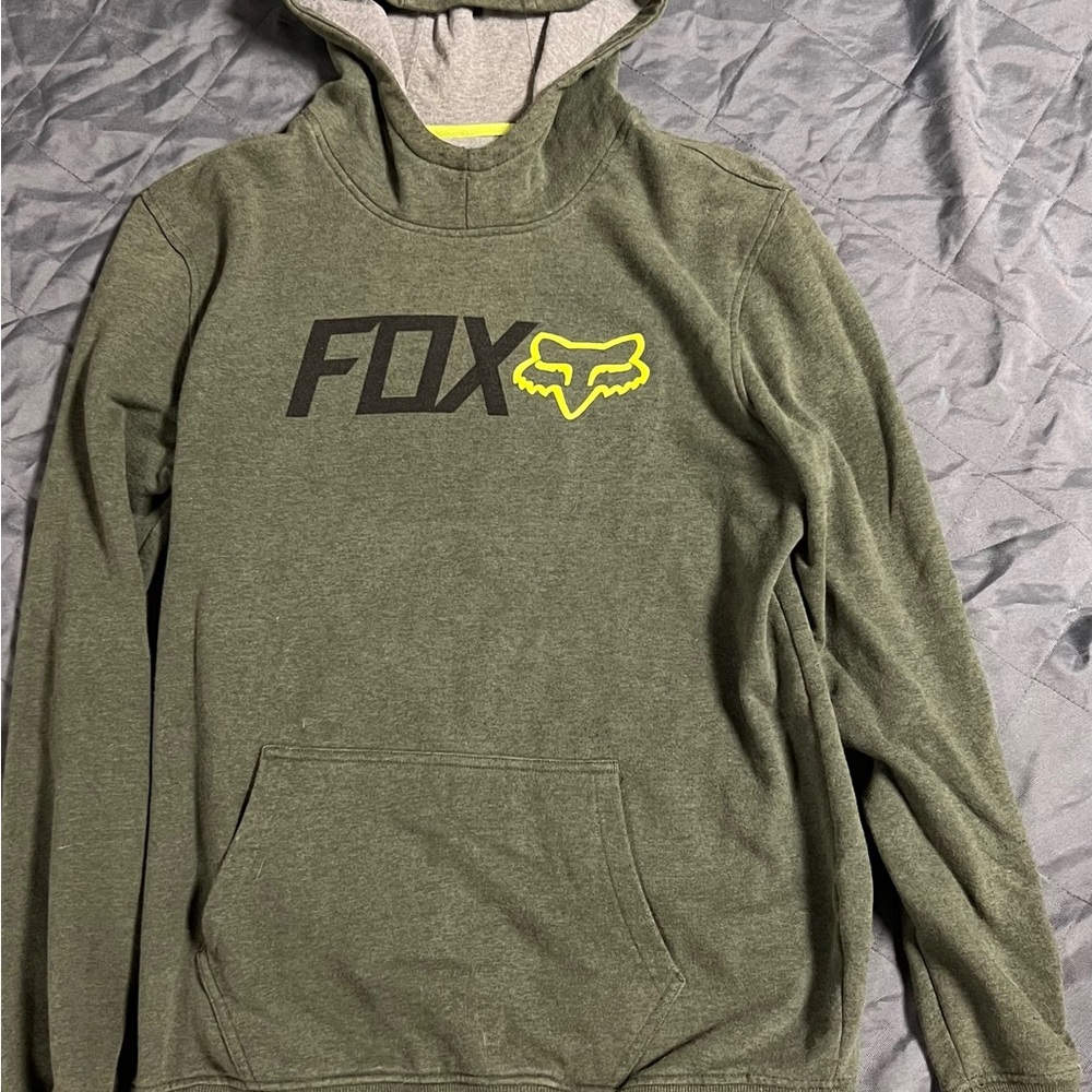 Fox Active USA Men's Olive Hoodie Sweater